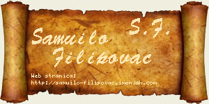 Samuilo Filipovac vizit kartica